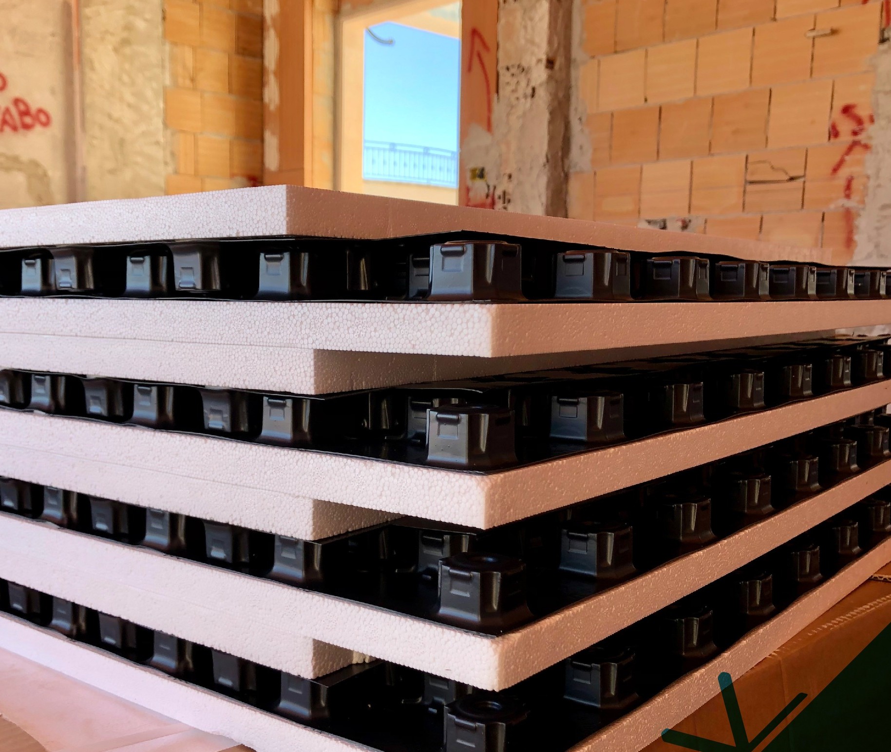 Cantiere di costruzione edilizia civile